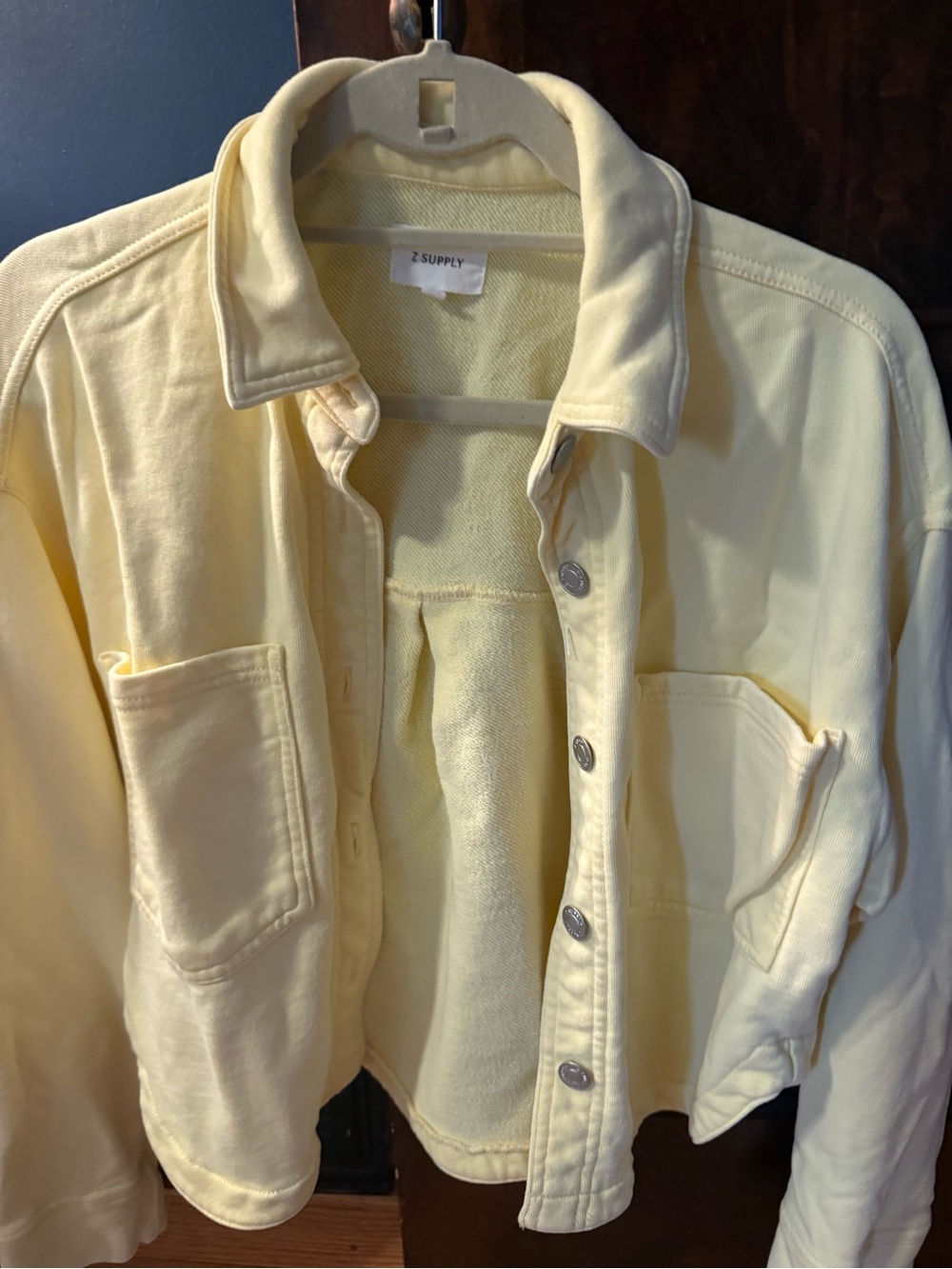 Z Supply Women's Yellow All Day Cropped Knit Jacket size XS - Picture 4 of 11